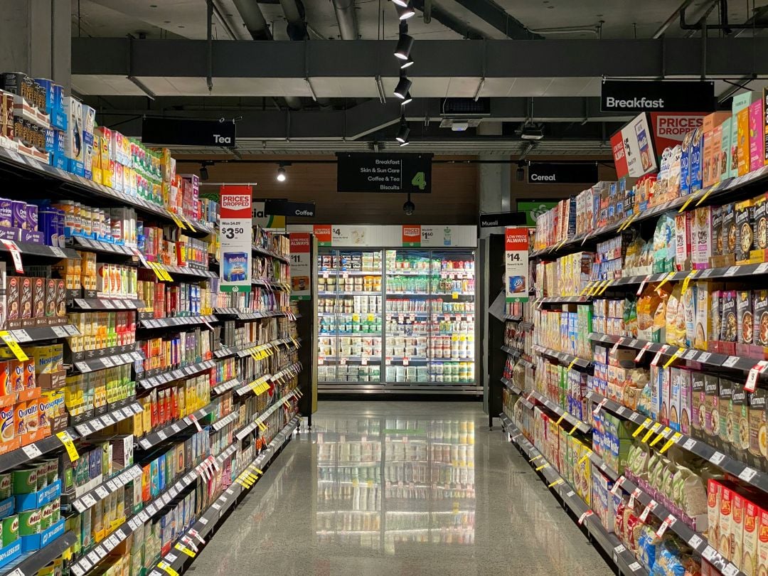 Grocery store aisle
