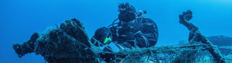 A diver in Malta