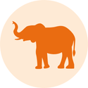 An elephant icon