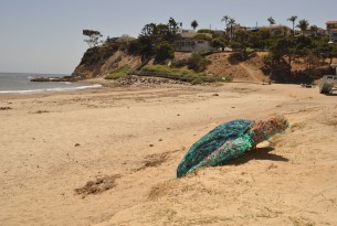 Fiona the turtle, made entirely of recycled ghost gear