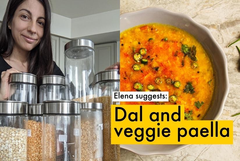 Elena suggests dal and veggie paella